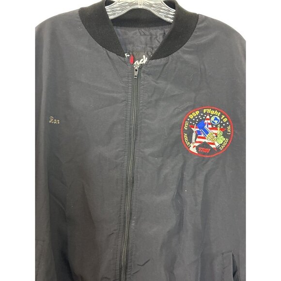 Men’s TRW Airlines Pilot Jacket Flight 18 Black Size XXL Sku 2648 - Picture 10 of 16